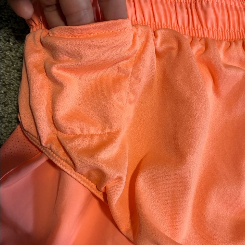 Nike Women's Bright Coral Athletic Shorts - Picture 8 of 8